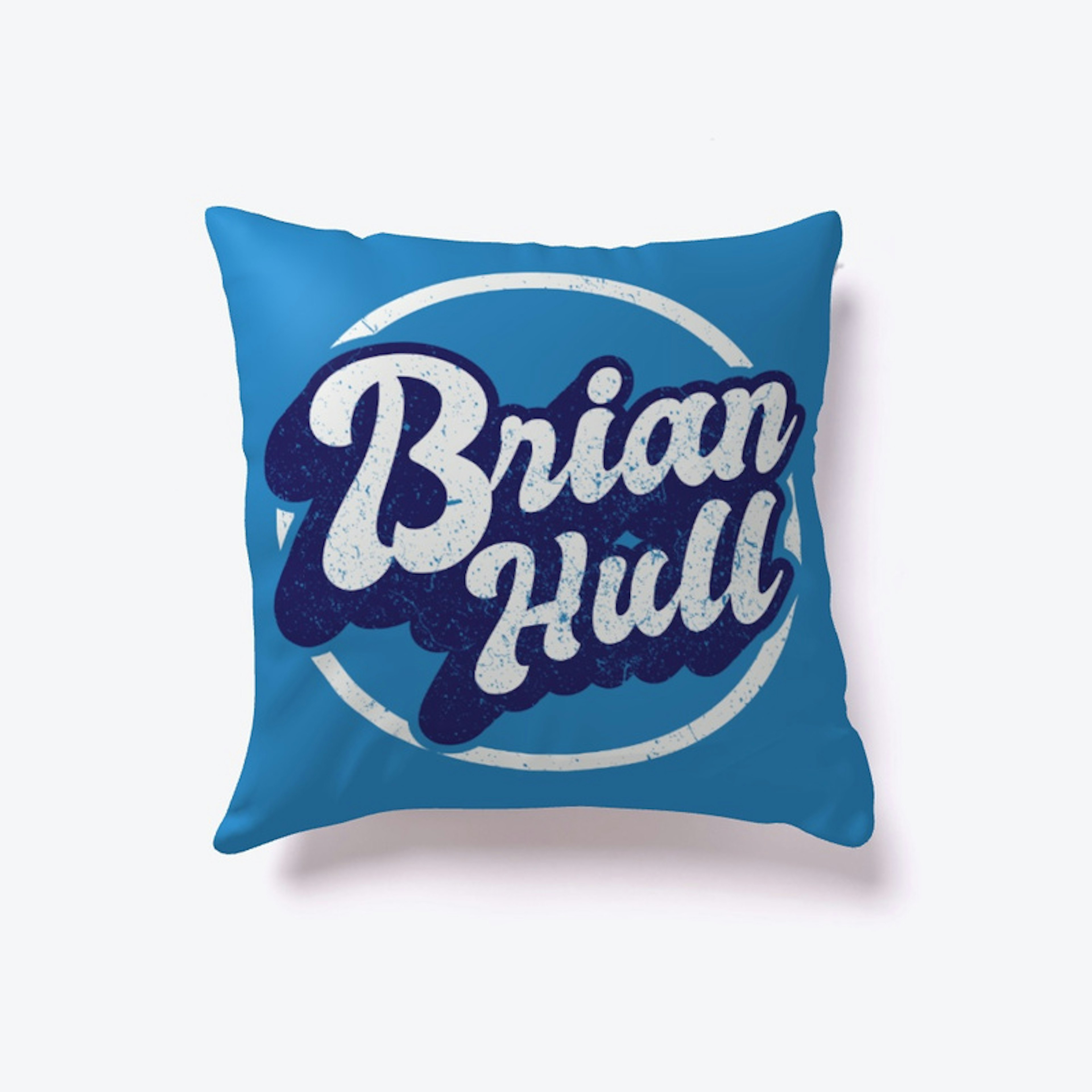 Brian Hull Retro Logo Pillow