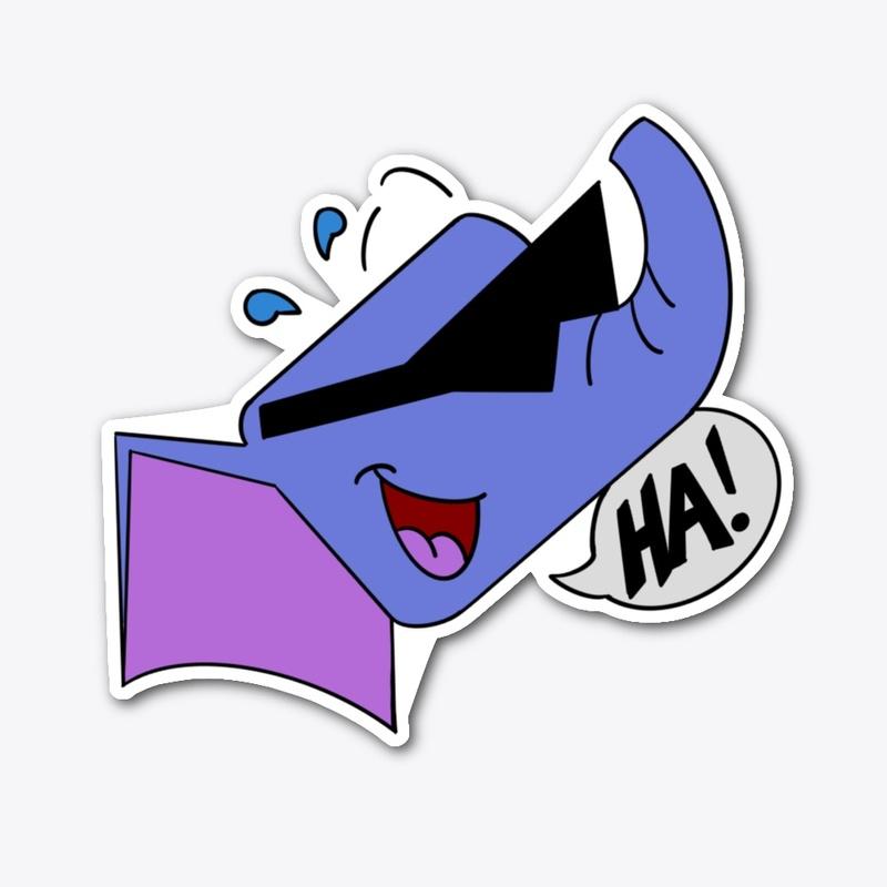 Laughing Jimmy Sticker