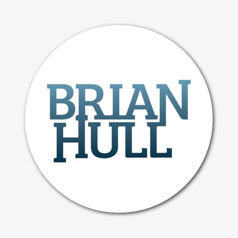 Brian Hull Logo Sticker (Blue)