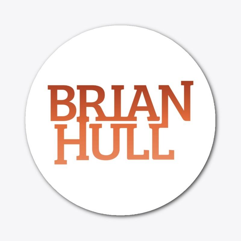 Brian Hull Logo Sticker (Orange)